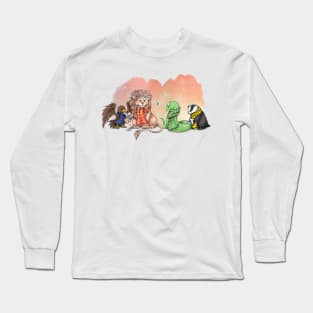 The Lion, Eagle, snake and badger Long Sleeve T-Shirt